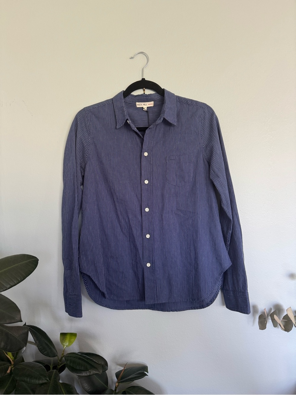 Alex Mill Wash & Go Pinstripe Button-Down Shirt